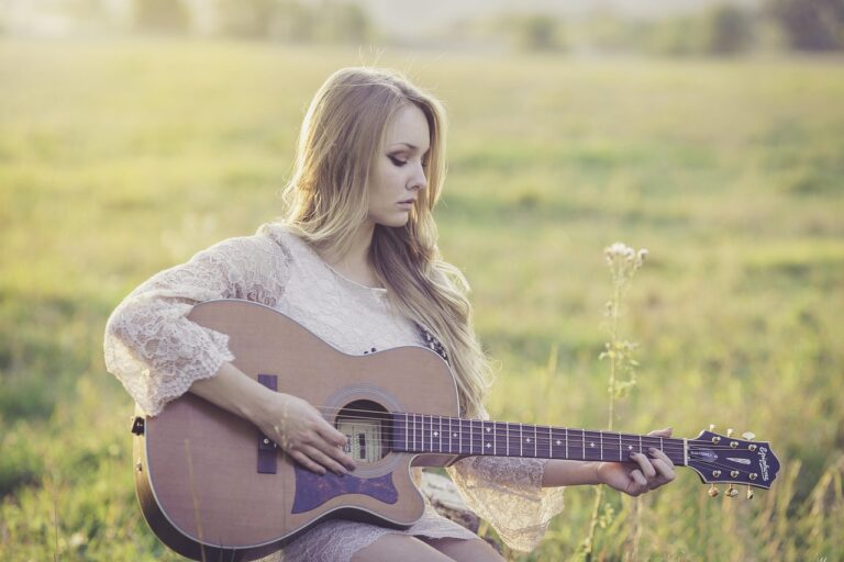 country, guitar, girl, music, instrument, musical, acoustic, acoustic guitar, country music, guitarist, musical instrument, musician, blonde girl, guitar, music, music, music, music, music-946706.jpg